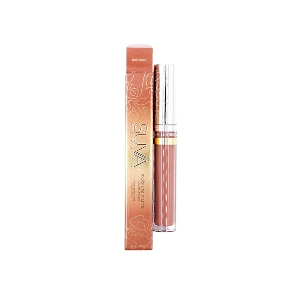 Suva - Moisture Matte Liquid Lipstick - Badnam - 3.5 ml / .12 oz